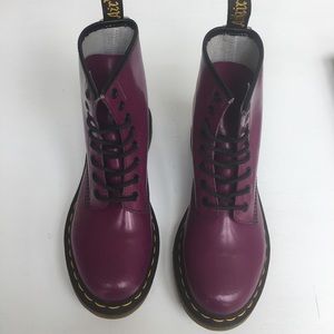 1460 Patent Purple color pop Dr. Martens. Size 6.